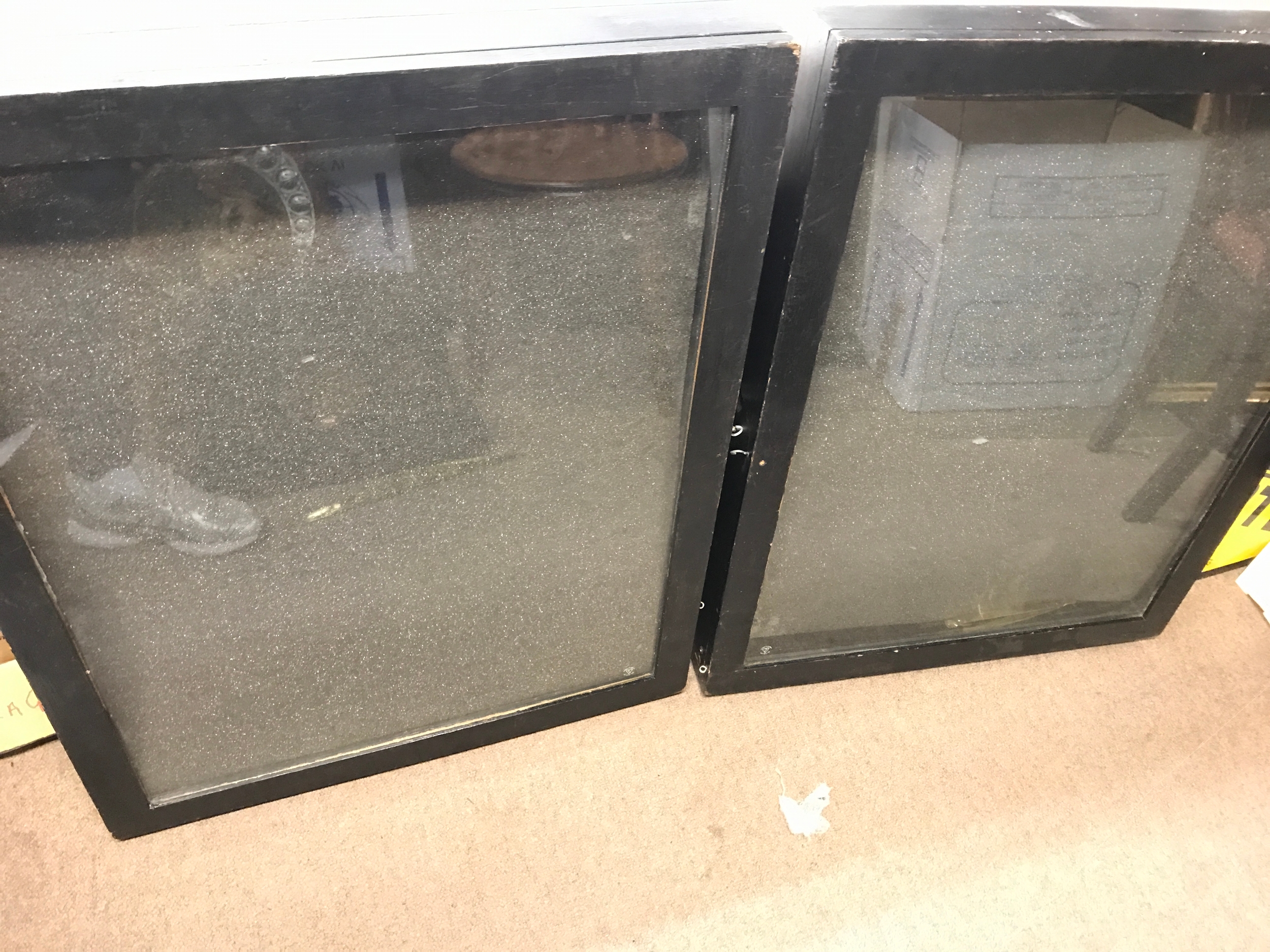 Two table top cabinets 82cm x 66cm