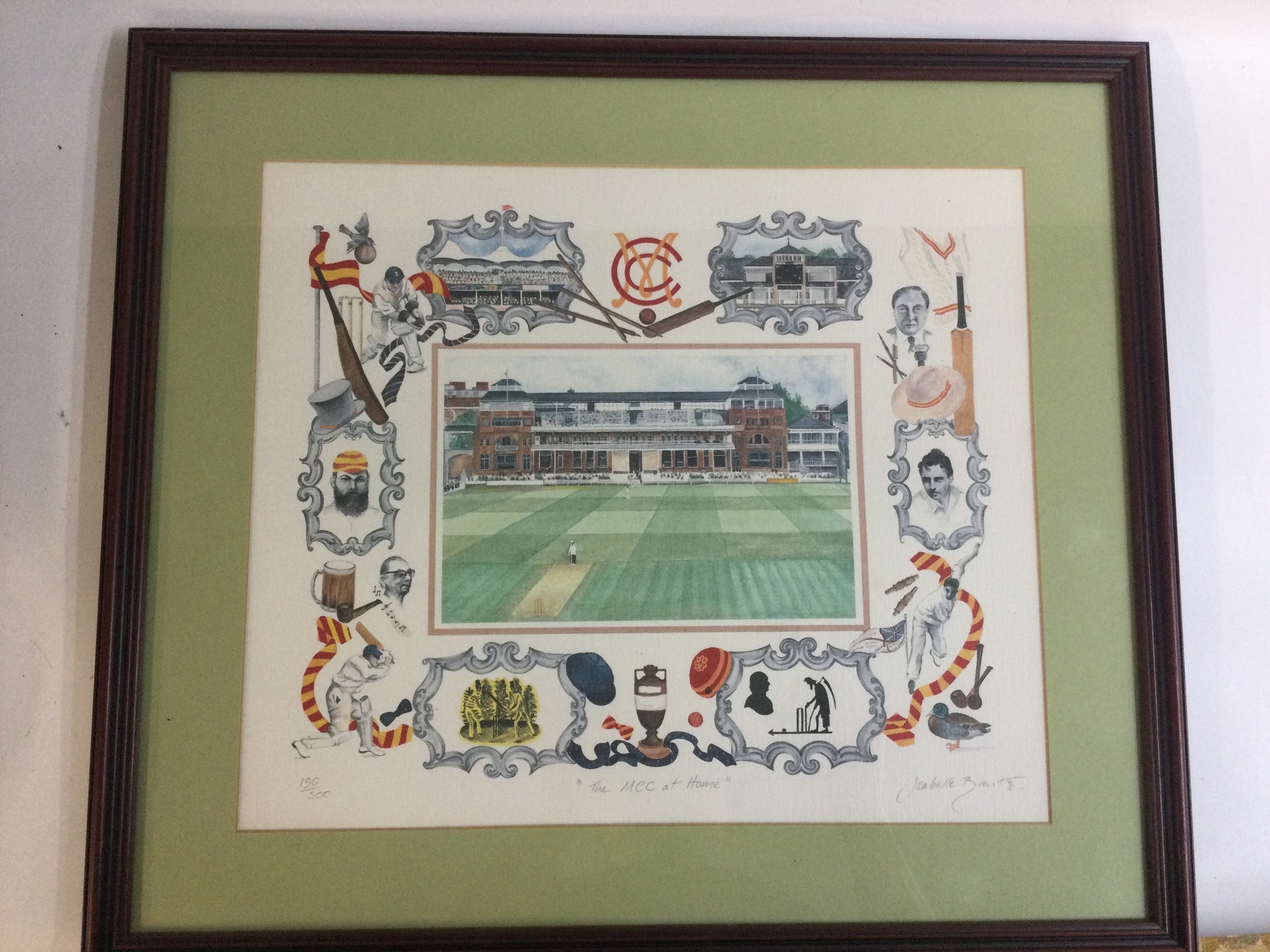 Framed poster of "the MCC at home"