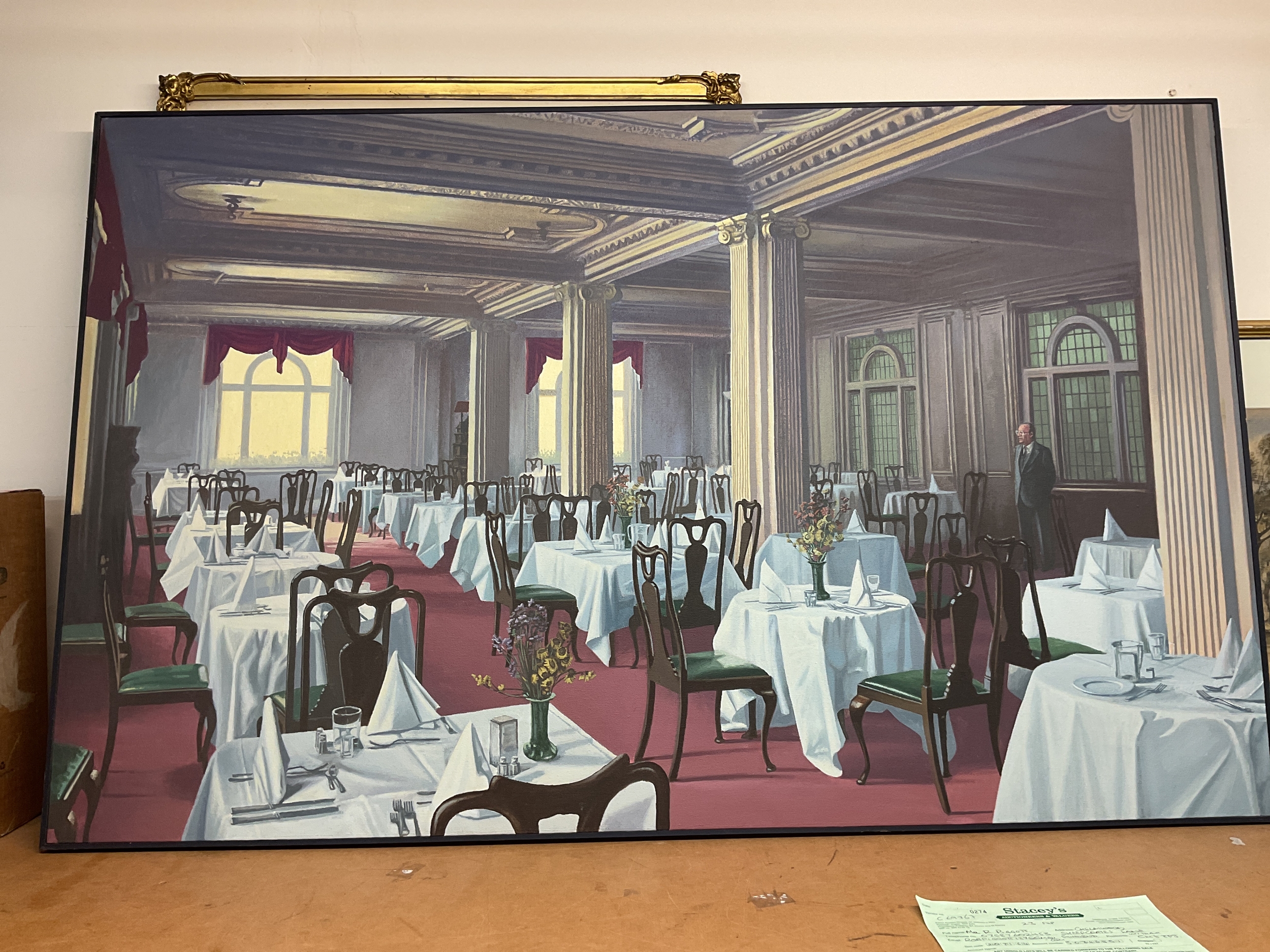 Giles Winter original art work entitled all prepared for lunch.