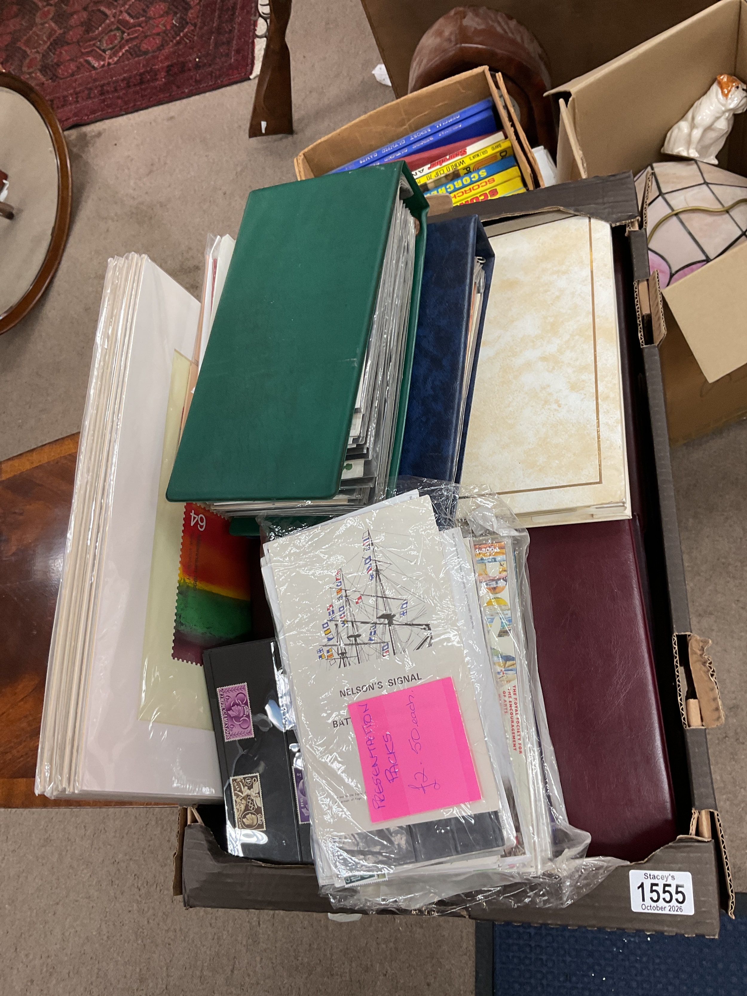 Qty QEIIR Presentation packs,FDCs and other stamps.