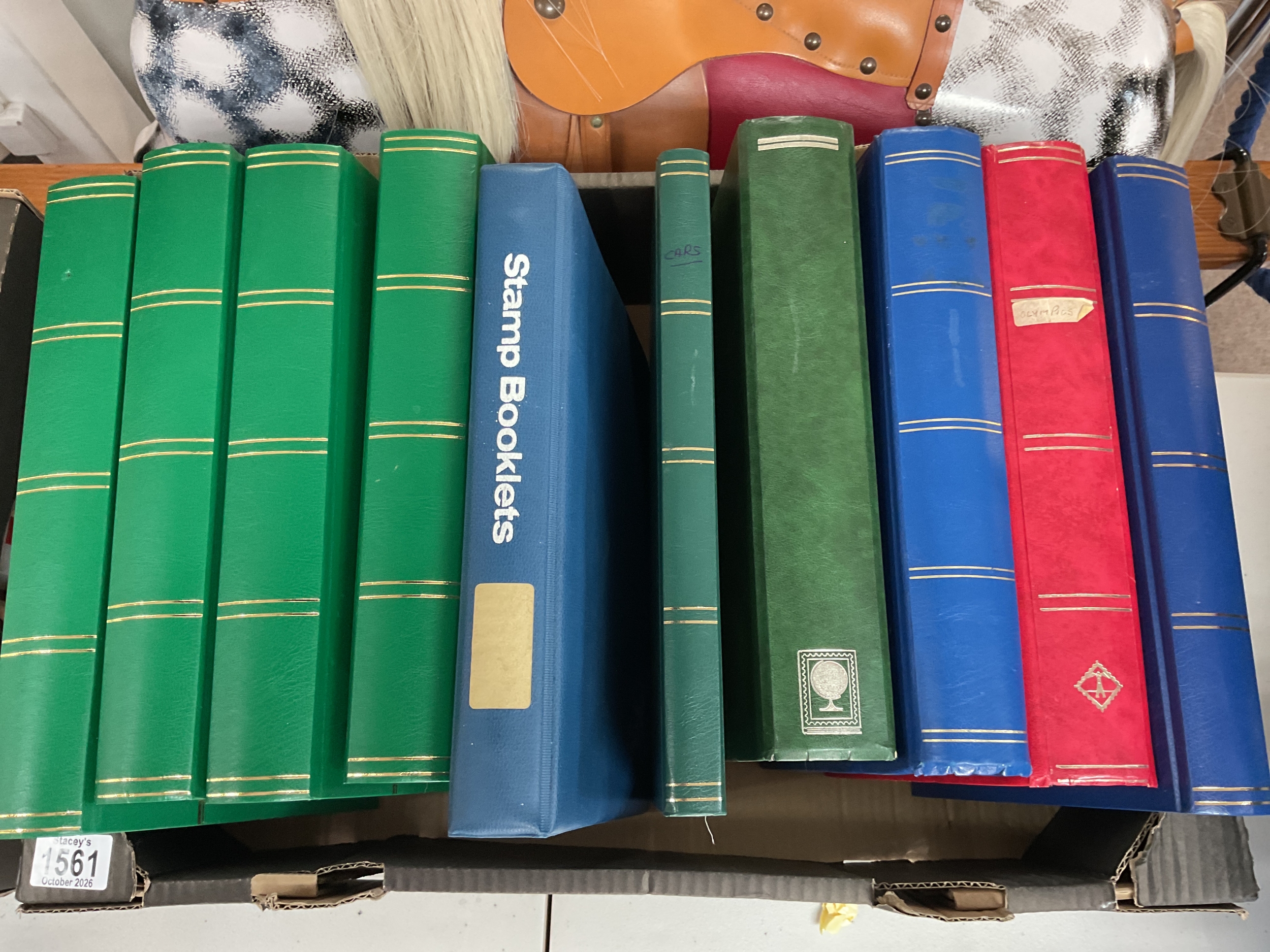 Ten albums of stamps mainly QEIIR up to end of reign, and others.and booklets.