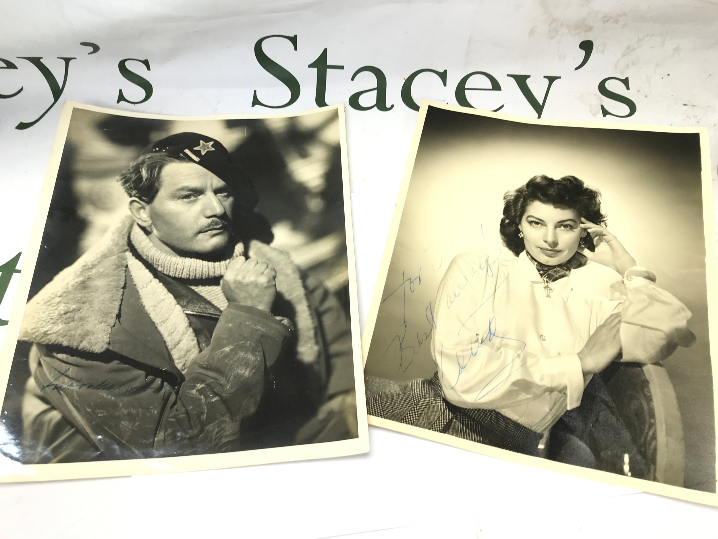 Signed autographs, Ava Gardner and Anton Walbrook