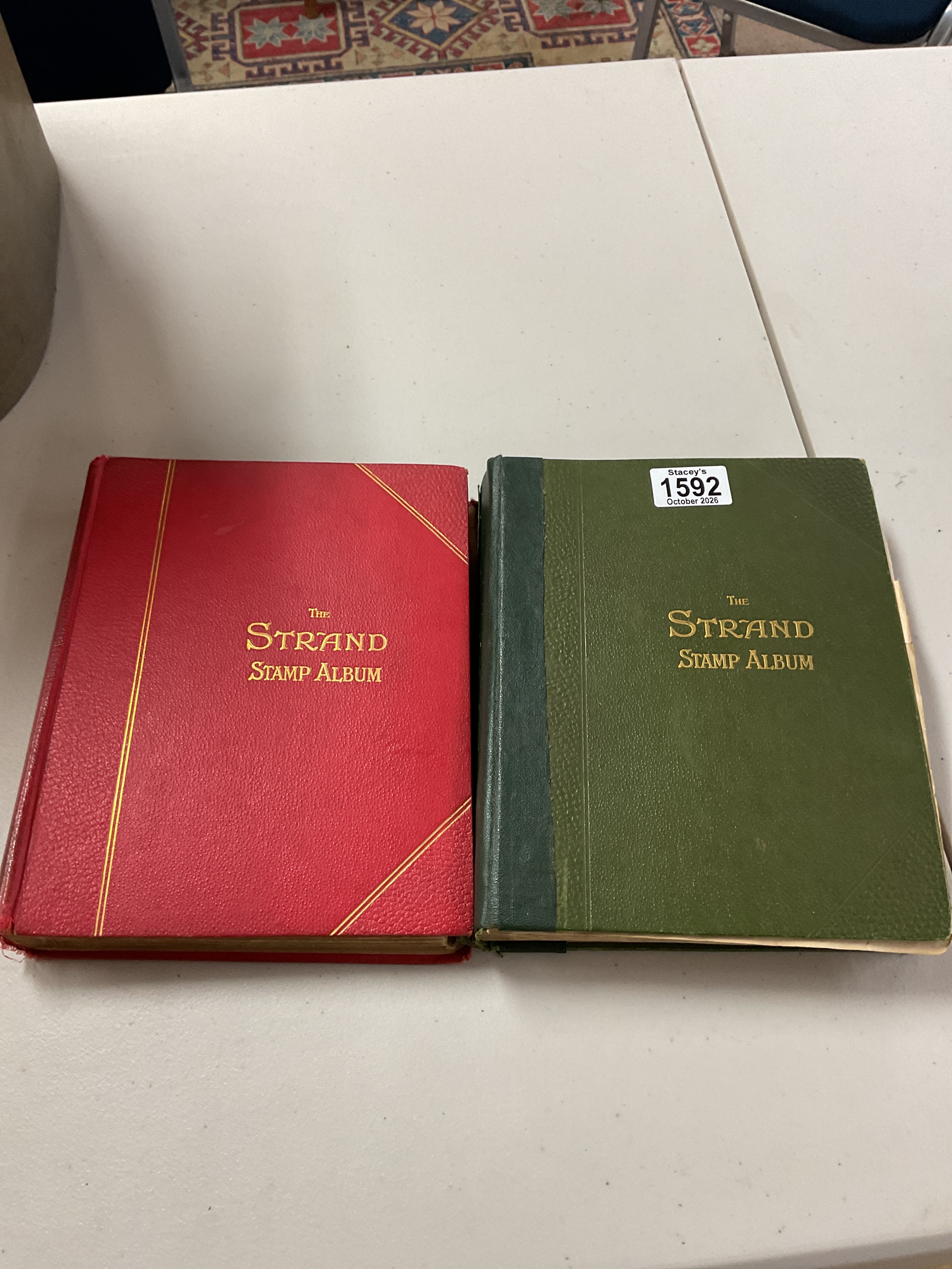 Two Victorian The Strand stamp albums good World early issues and mint Victorian.