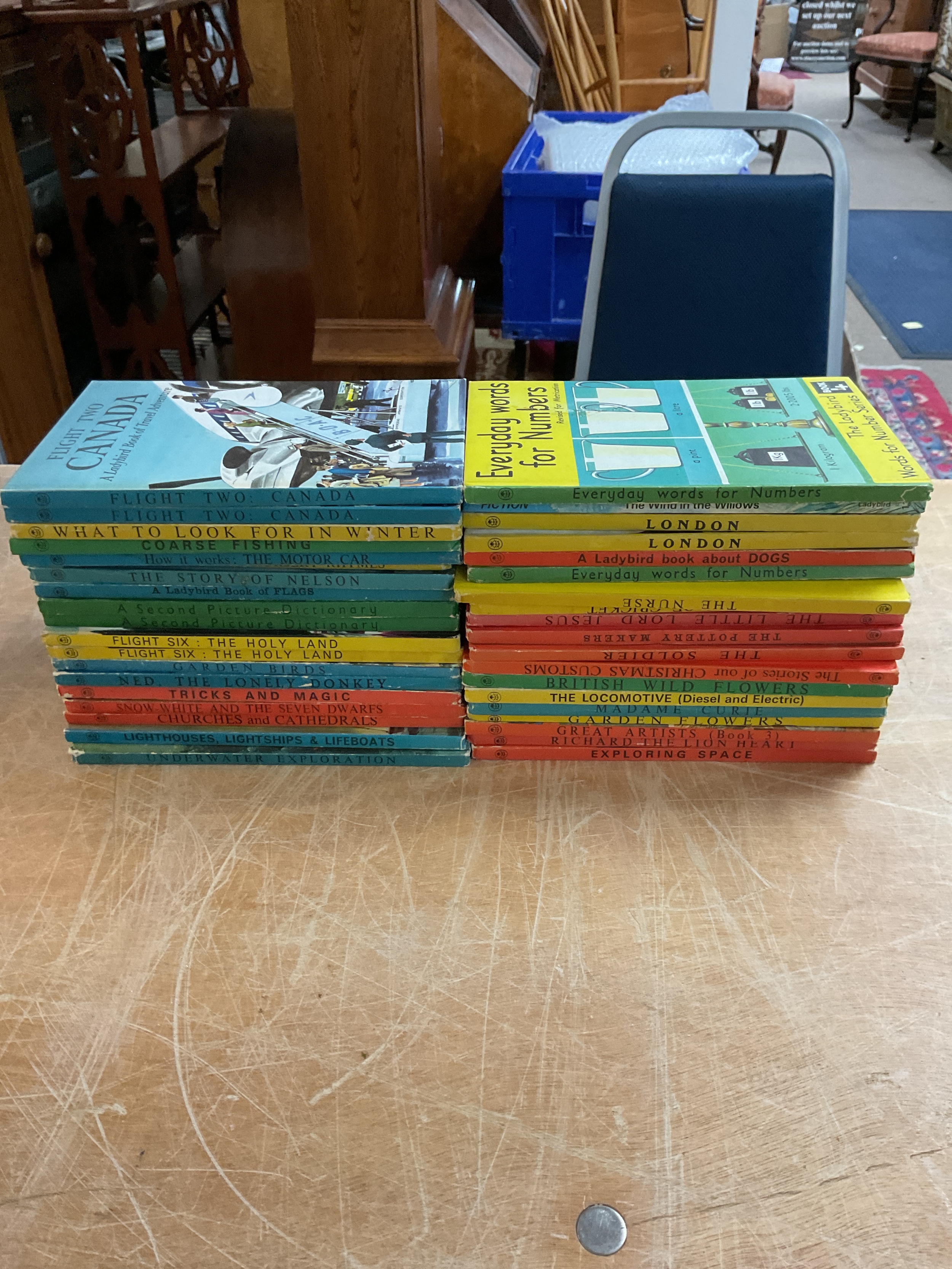 38 Ladybirds books.
