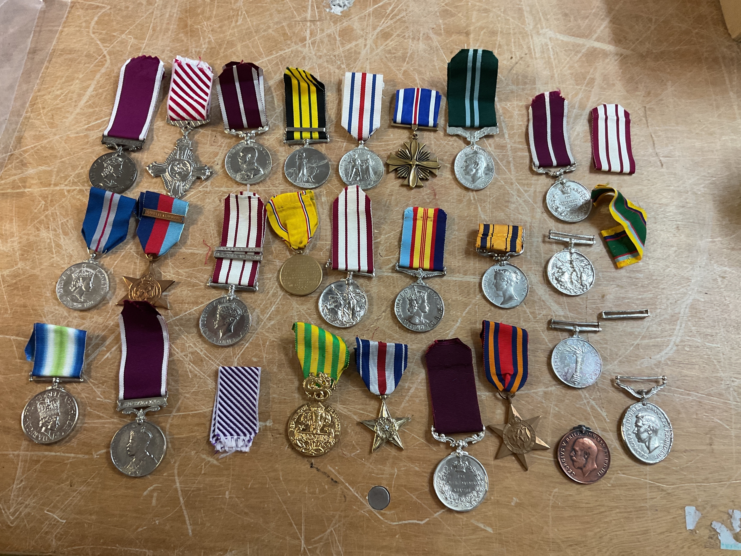 Qty Repro medals and ribbons.