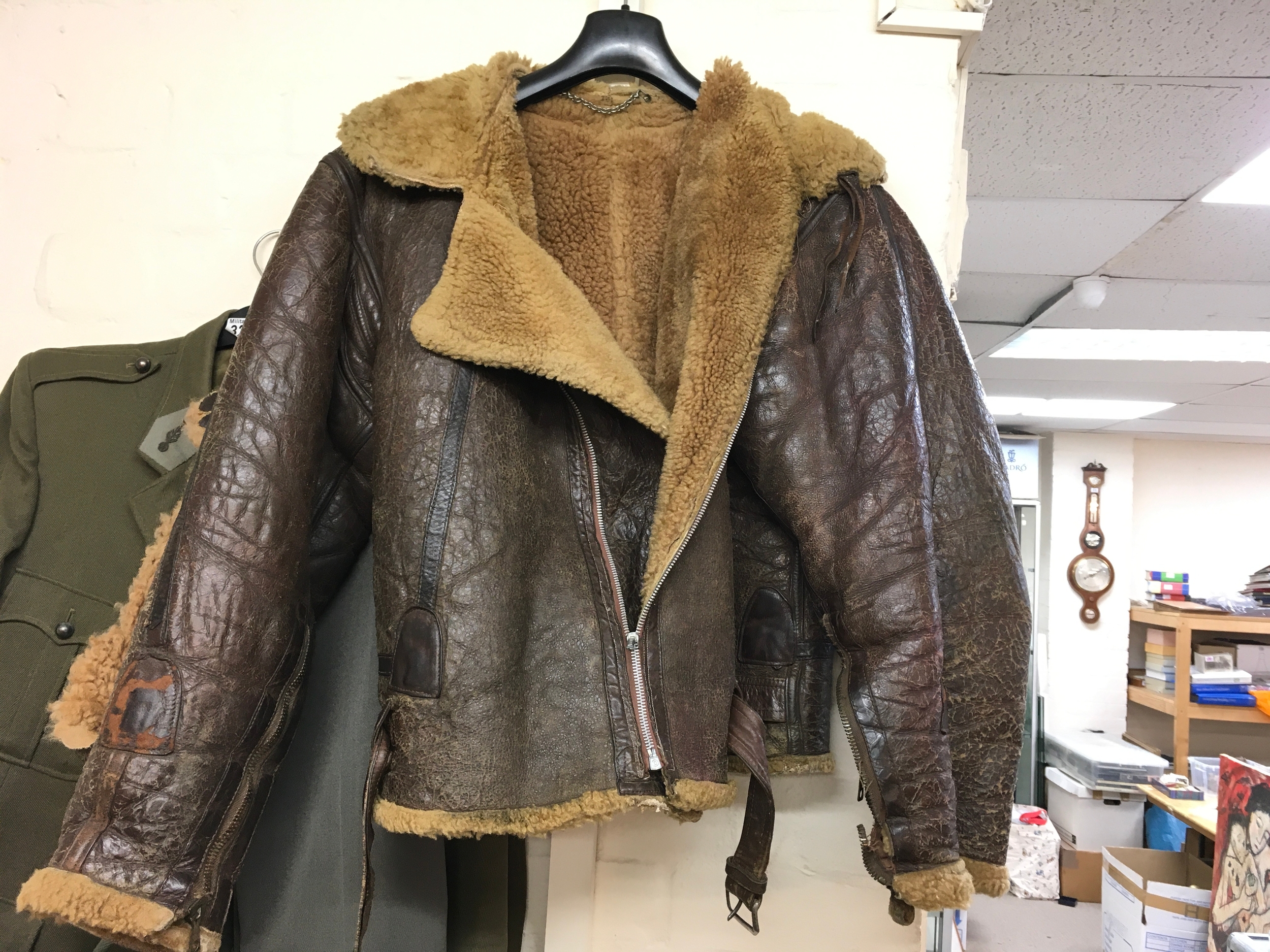 An aviator jacket 