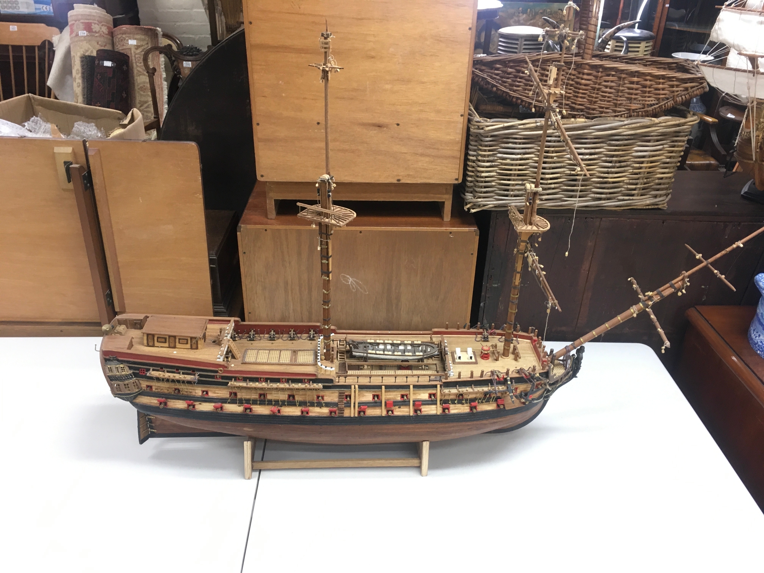 A model galleon