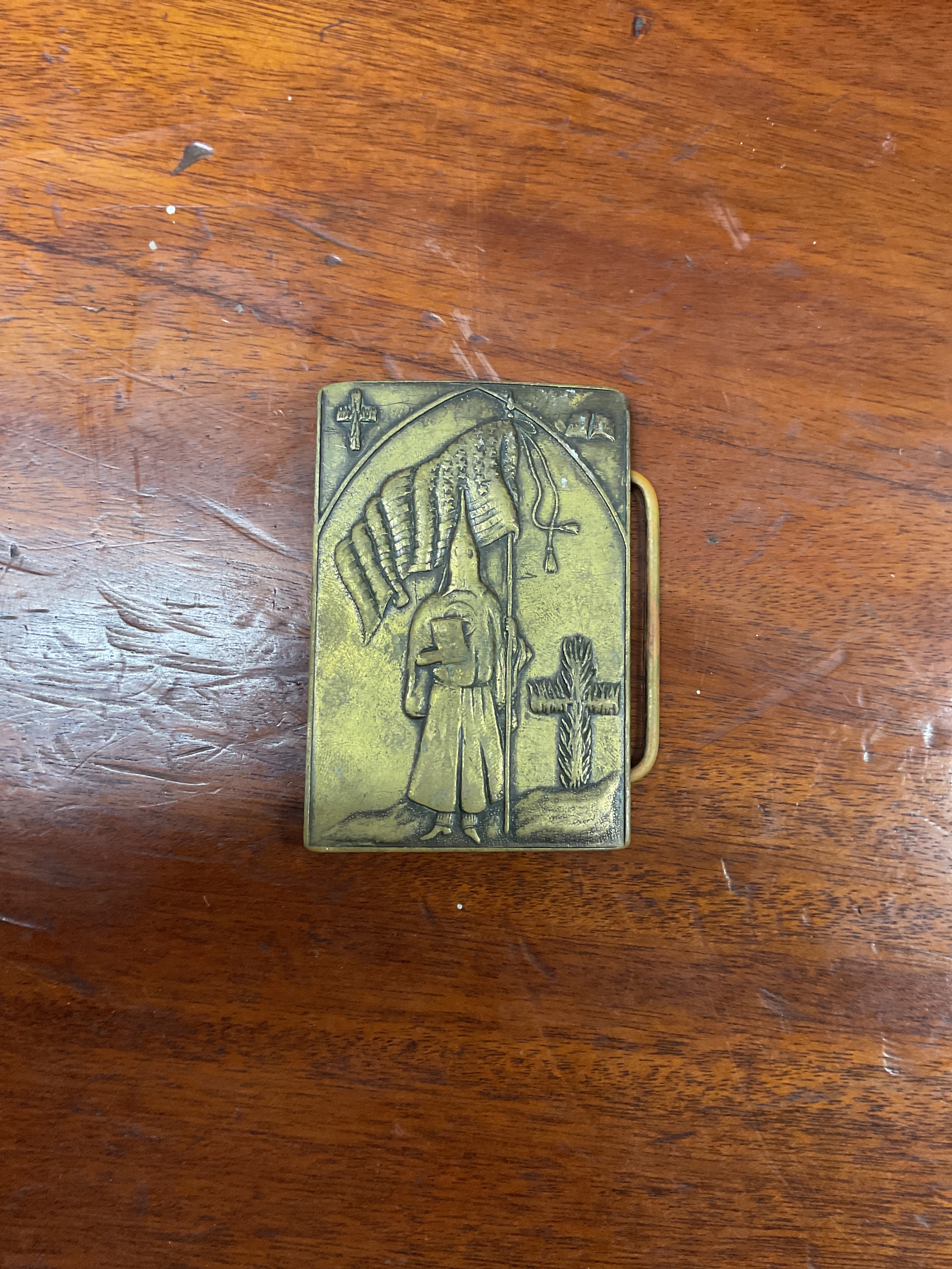 A Klan belt buckle by Daniel low and co