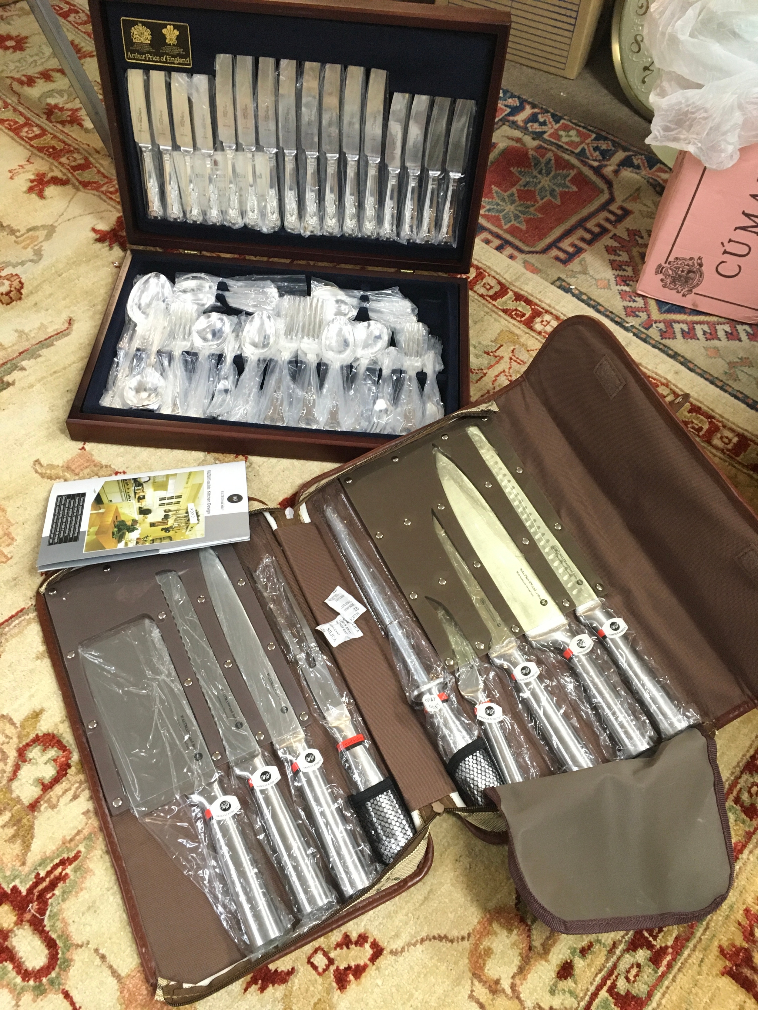 Arthur Price canteen of cutlery and Waltmann knives