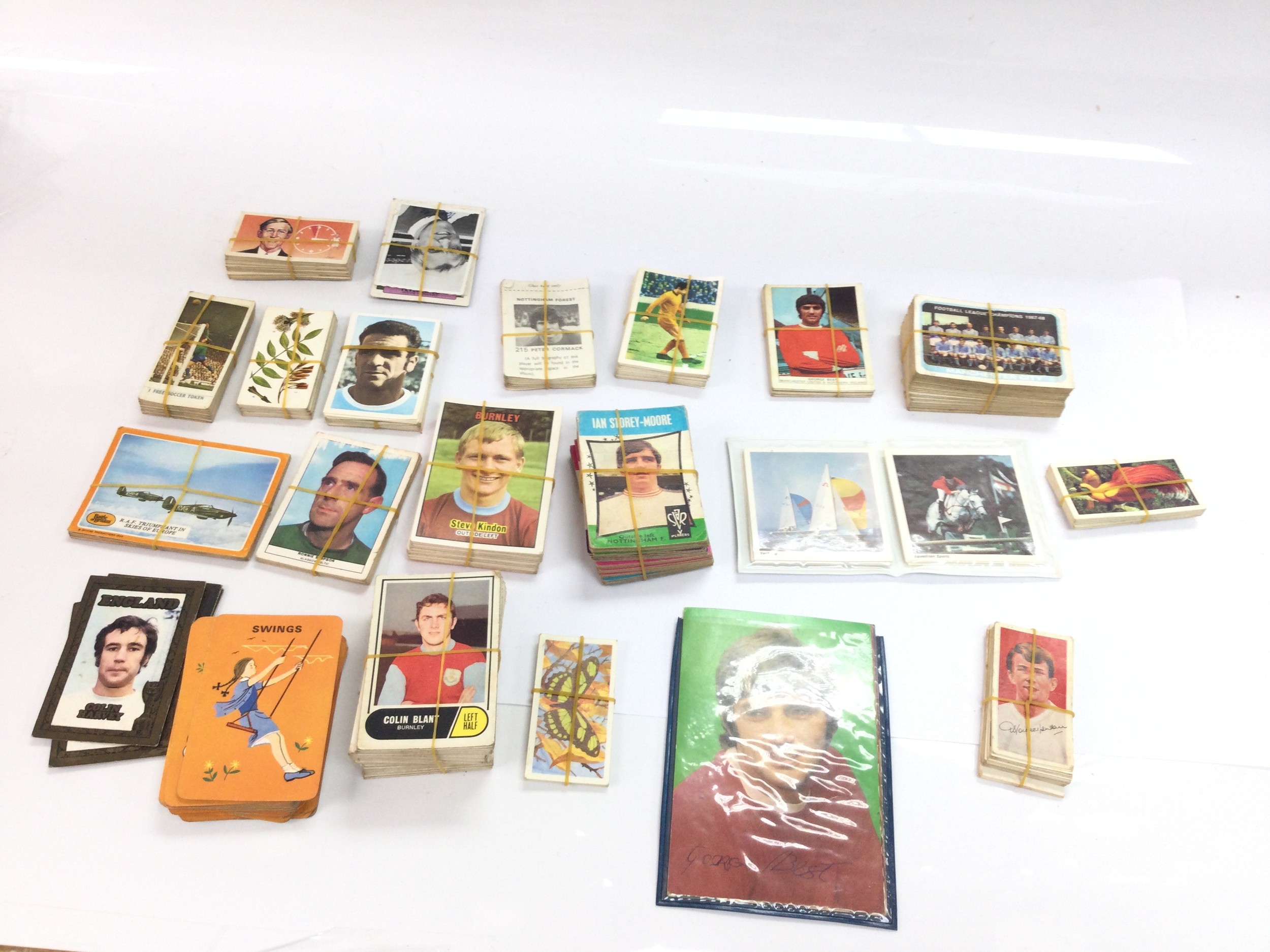 Quantity of A and BC football collection cards