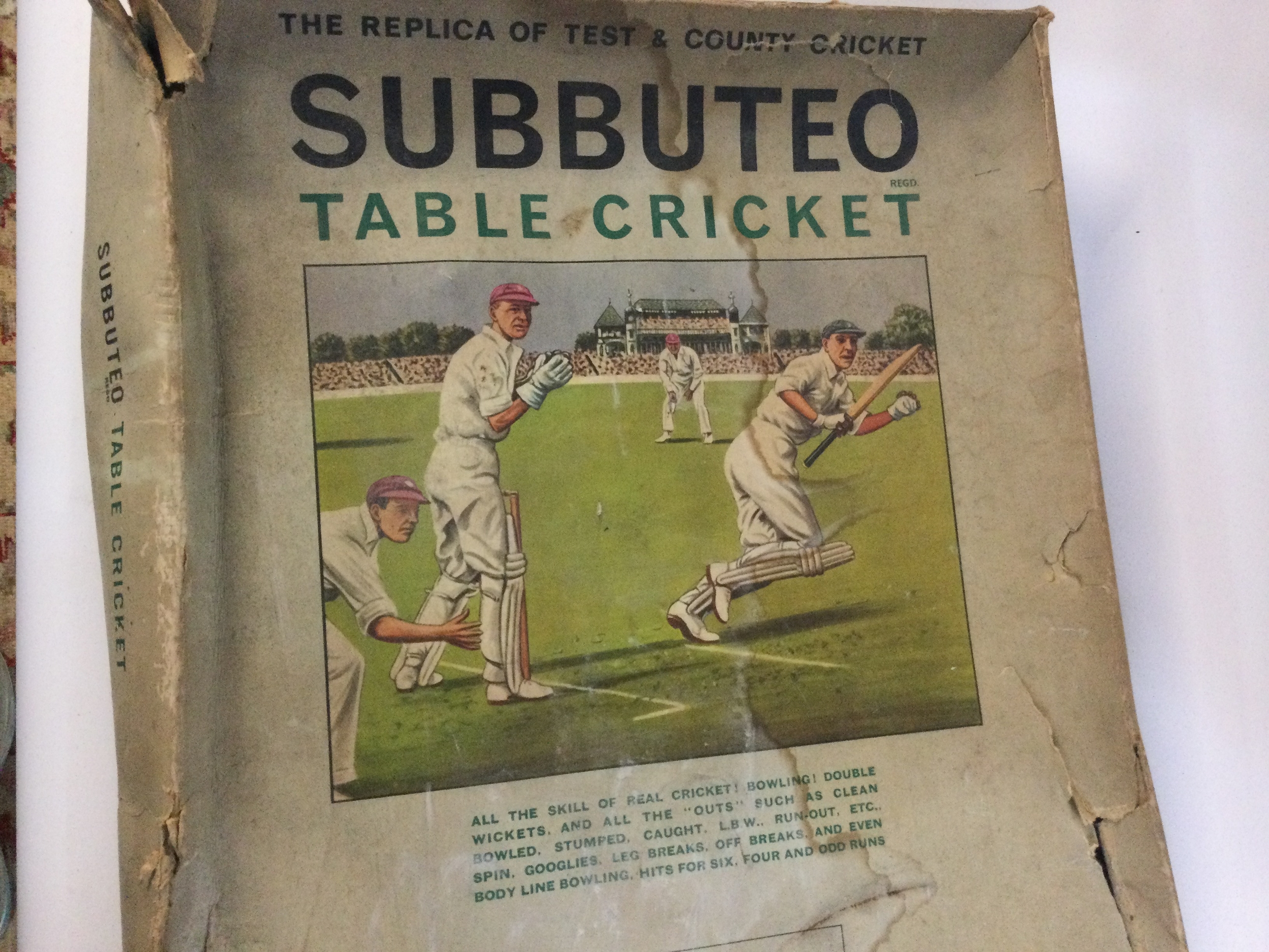 2 subbuteo games, football and cricket.
