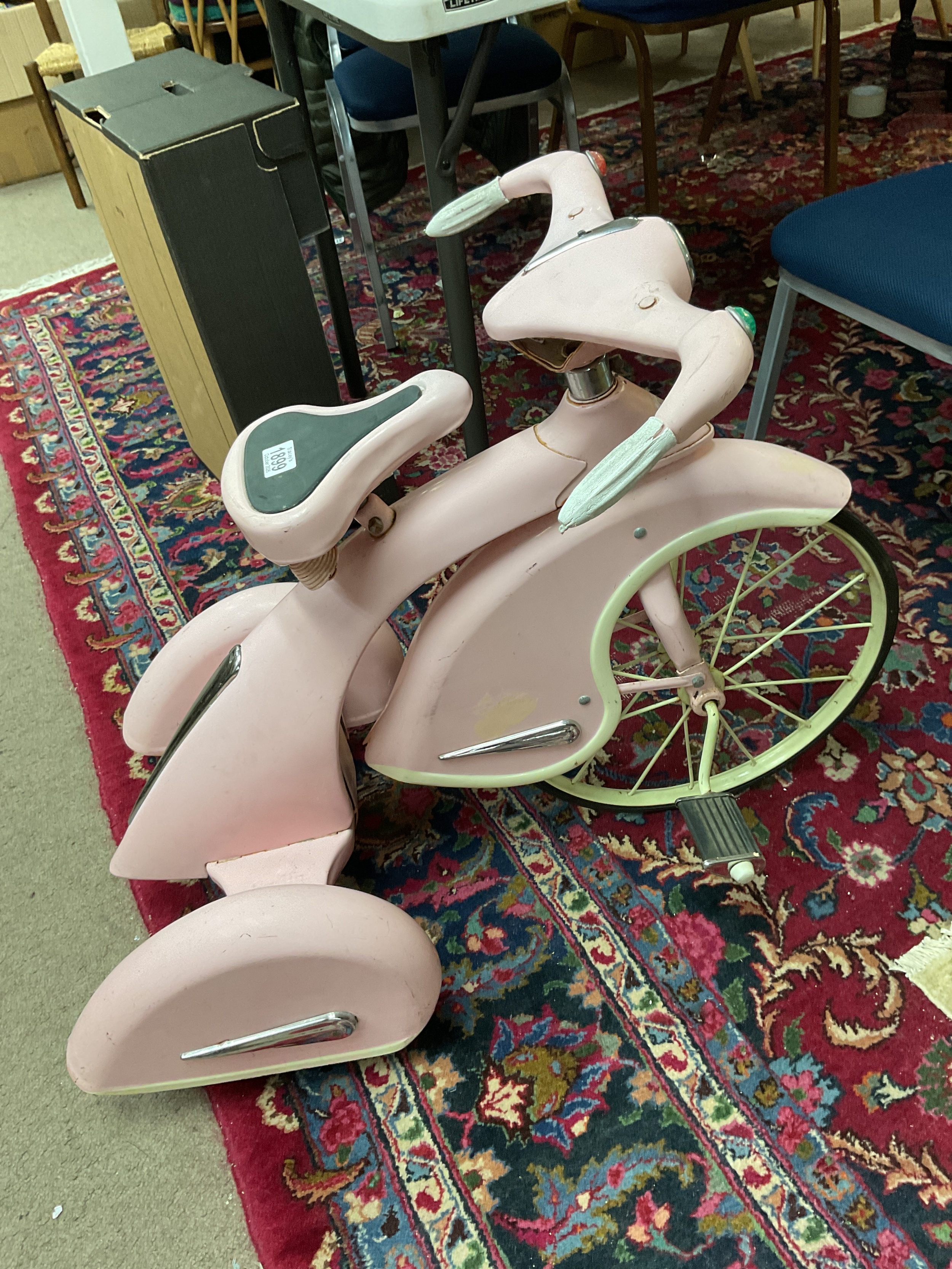 Vintage retro Airflow Princess pink trike.