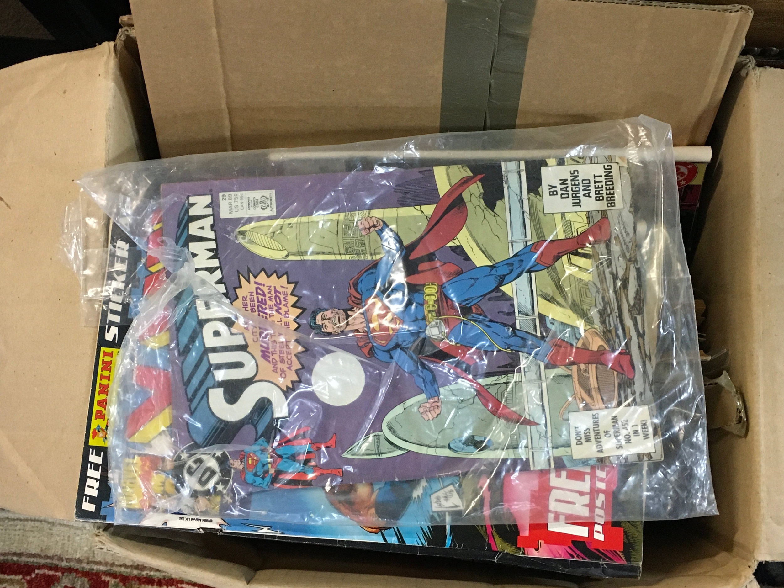 A Collection of vintage comics DC mainly 1970/1980 Action comics, Detective comics, Batman, legion of superhero's etc 