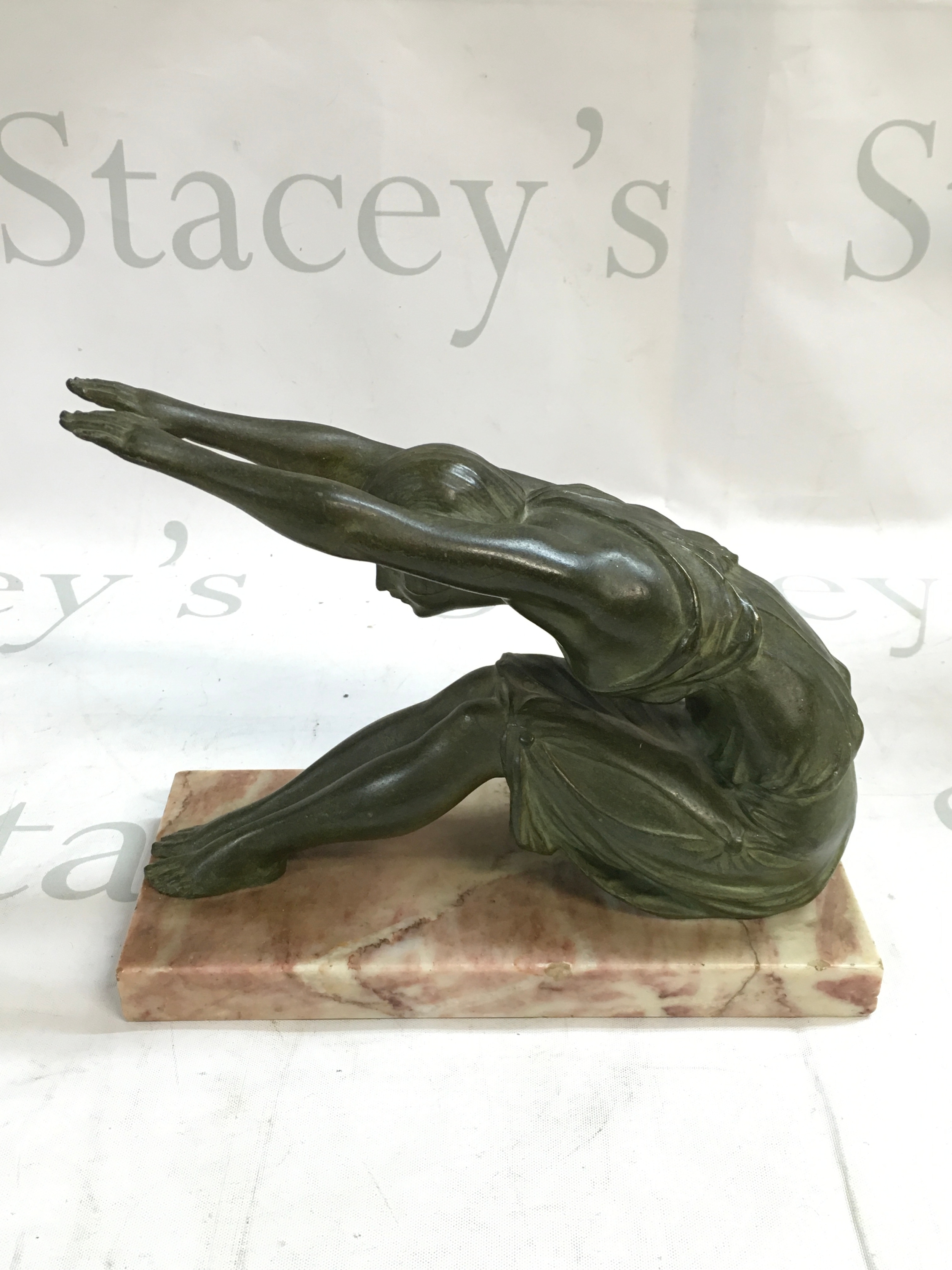An antique Art Deco figure 