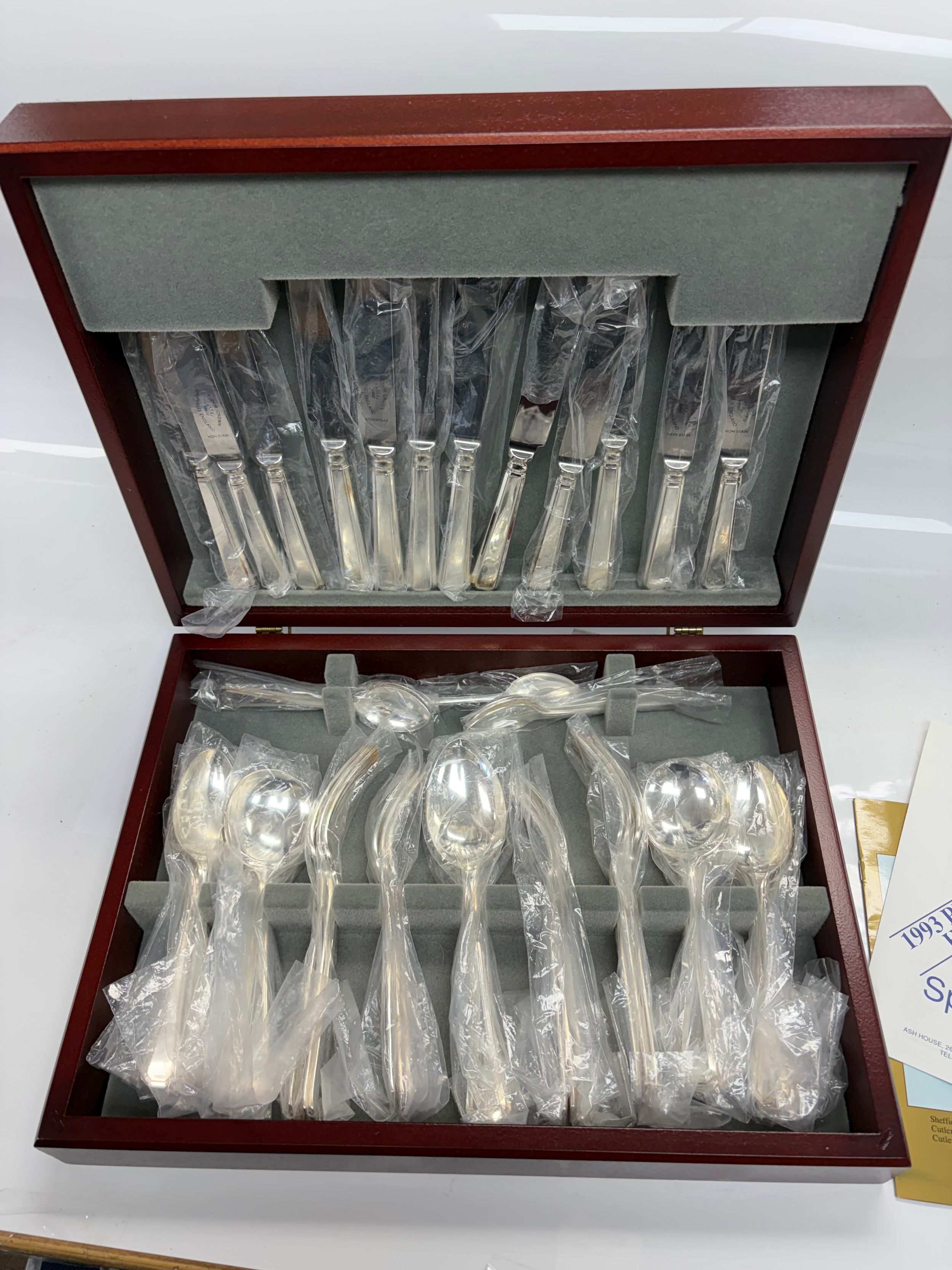 A cased canteen of Tudor cutlery 