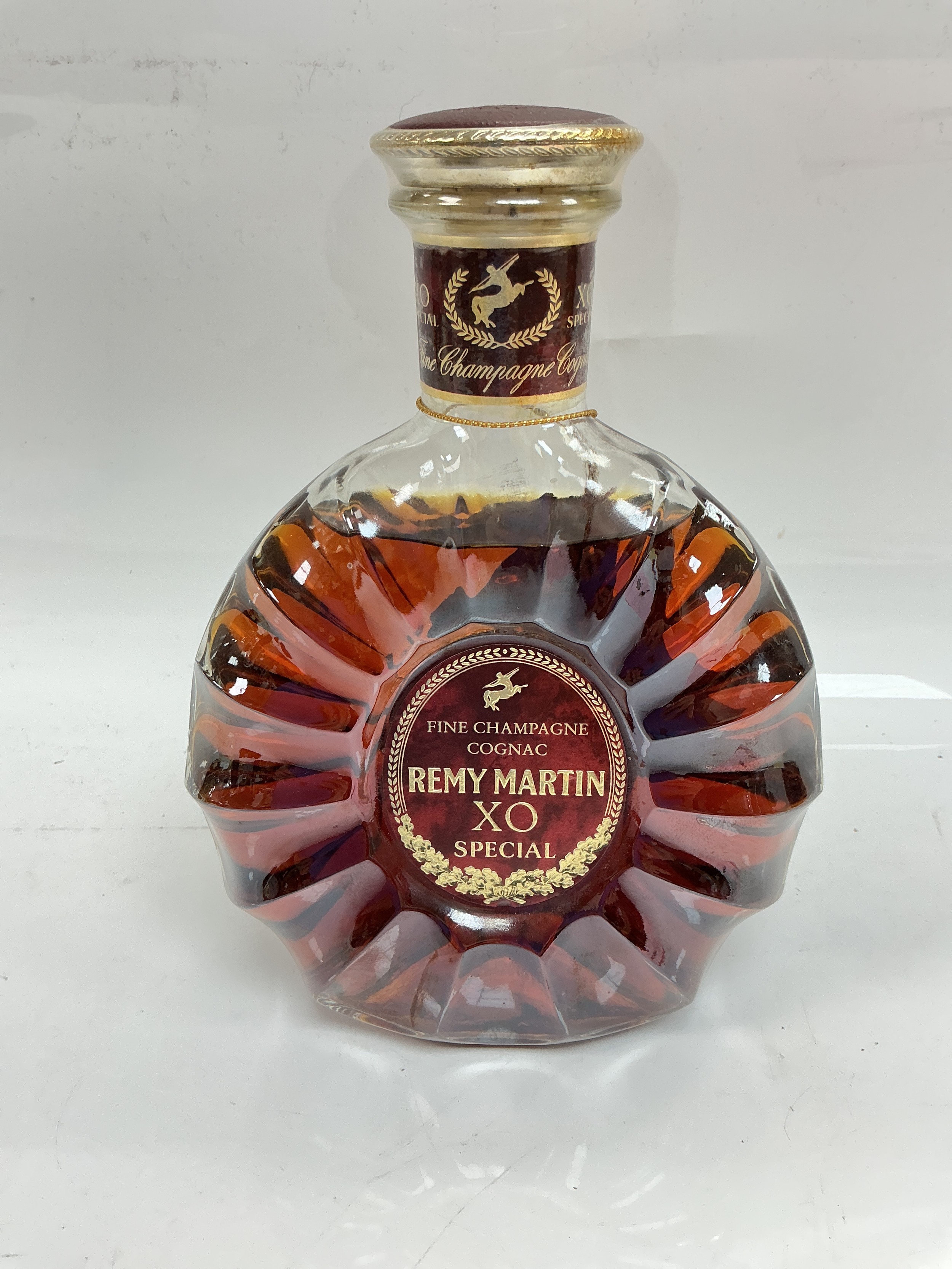 A bottle of Remy Martin XO Special cognac.