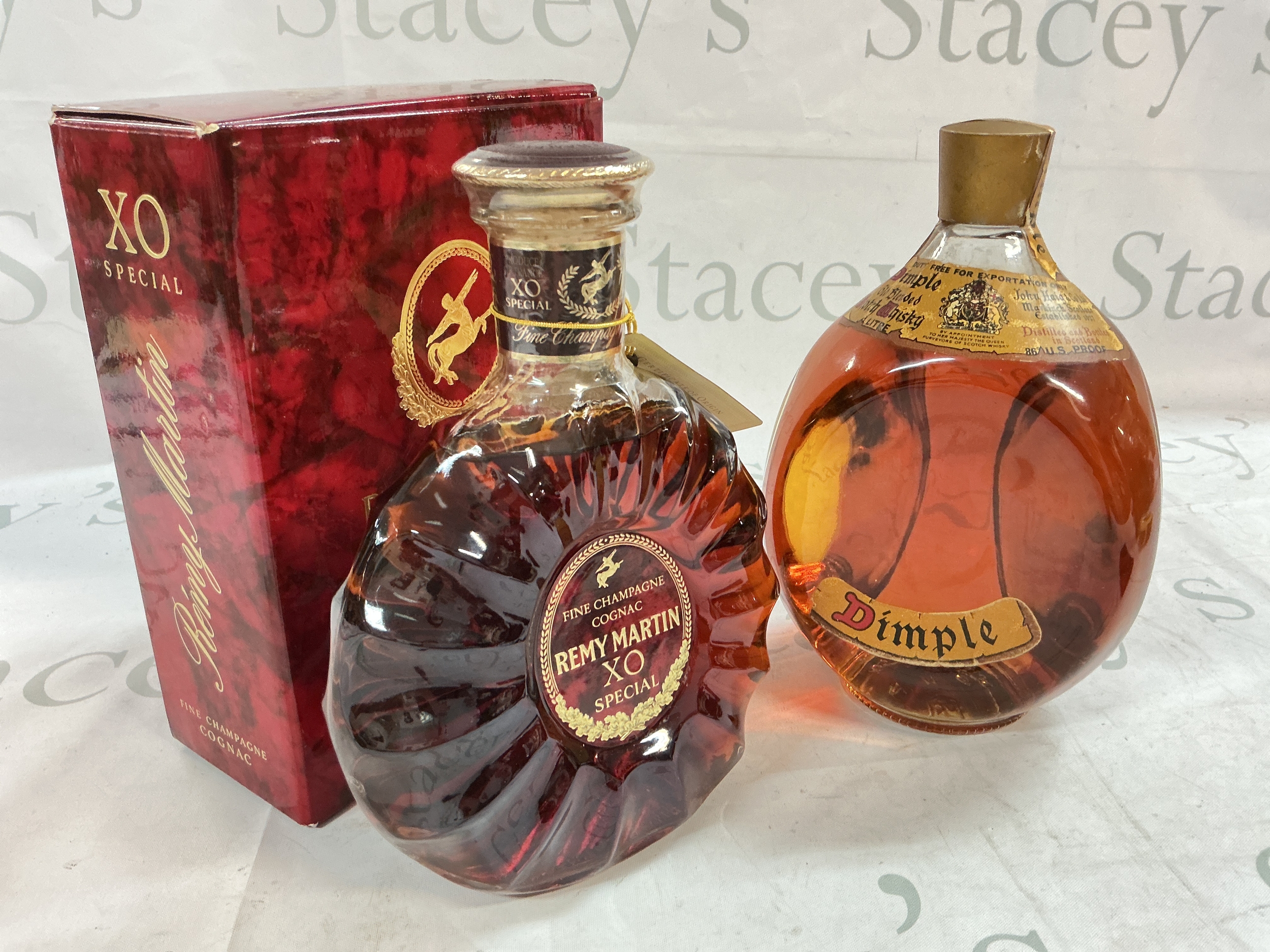 Boxed Remy Martin XO special and a dimple "