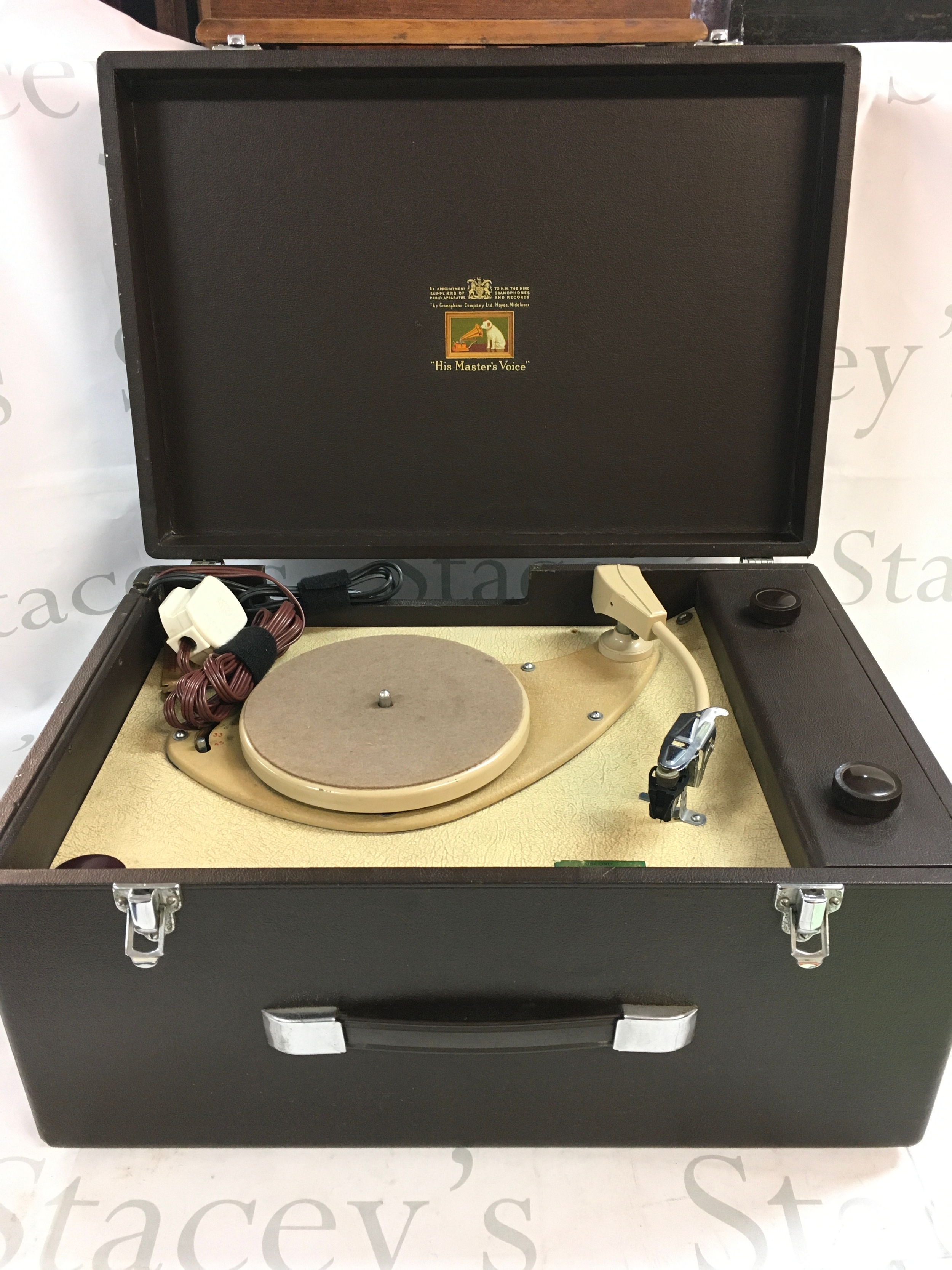A HMV record player 1955