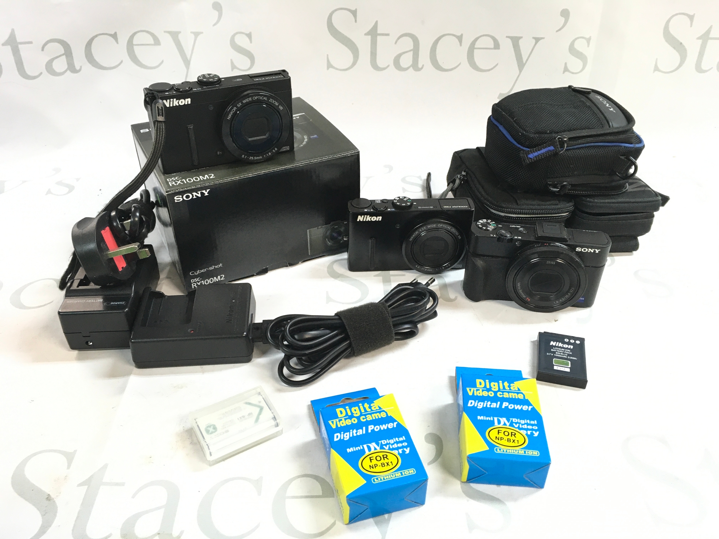 Nikon Coolpix P340, Nikon Coolpix P300, Sony RX100 II. Seen working 