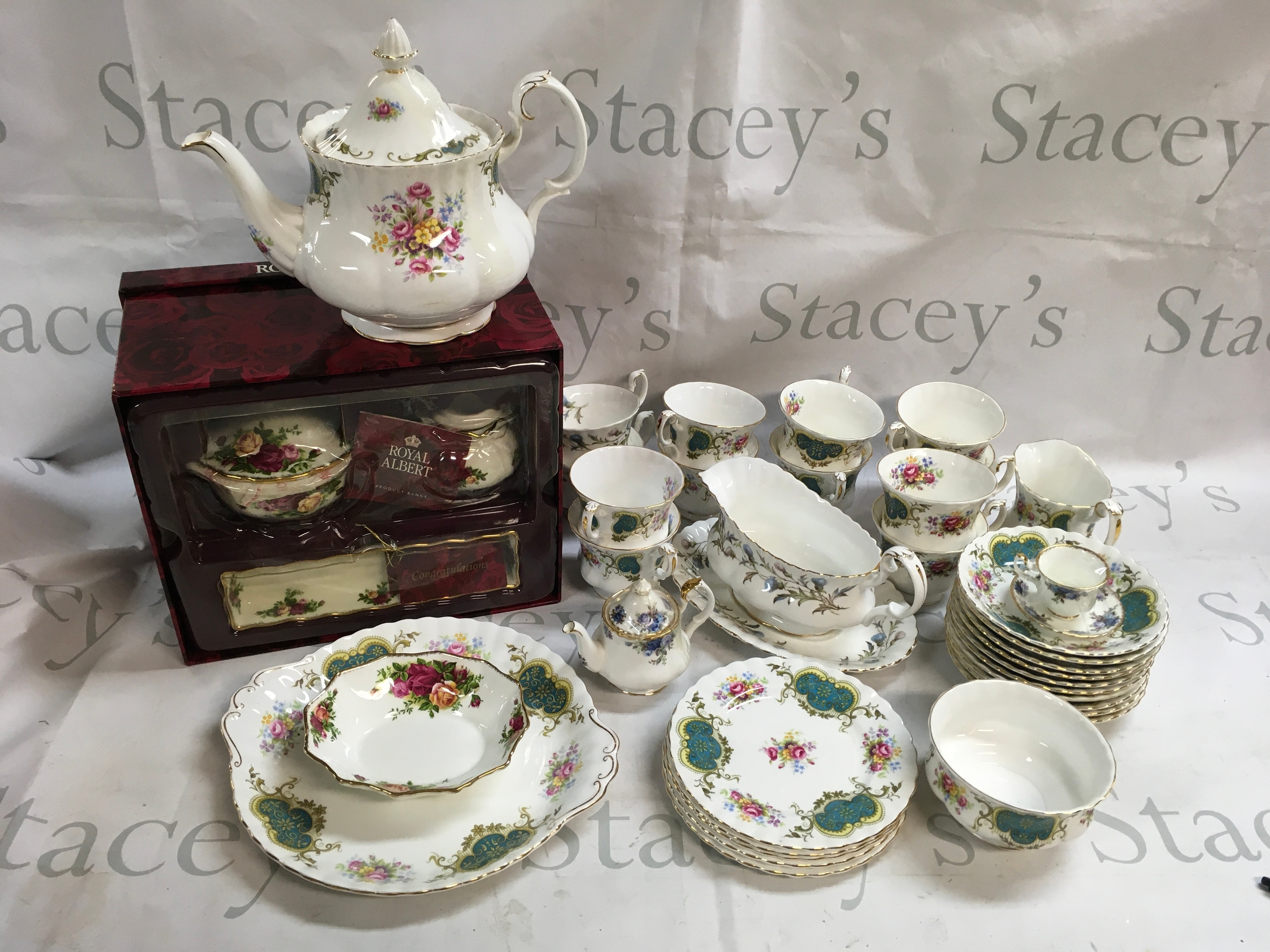 A Royal Albert Berkeley set with other items of Royal Albert 