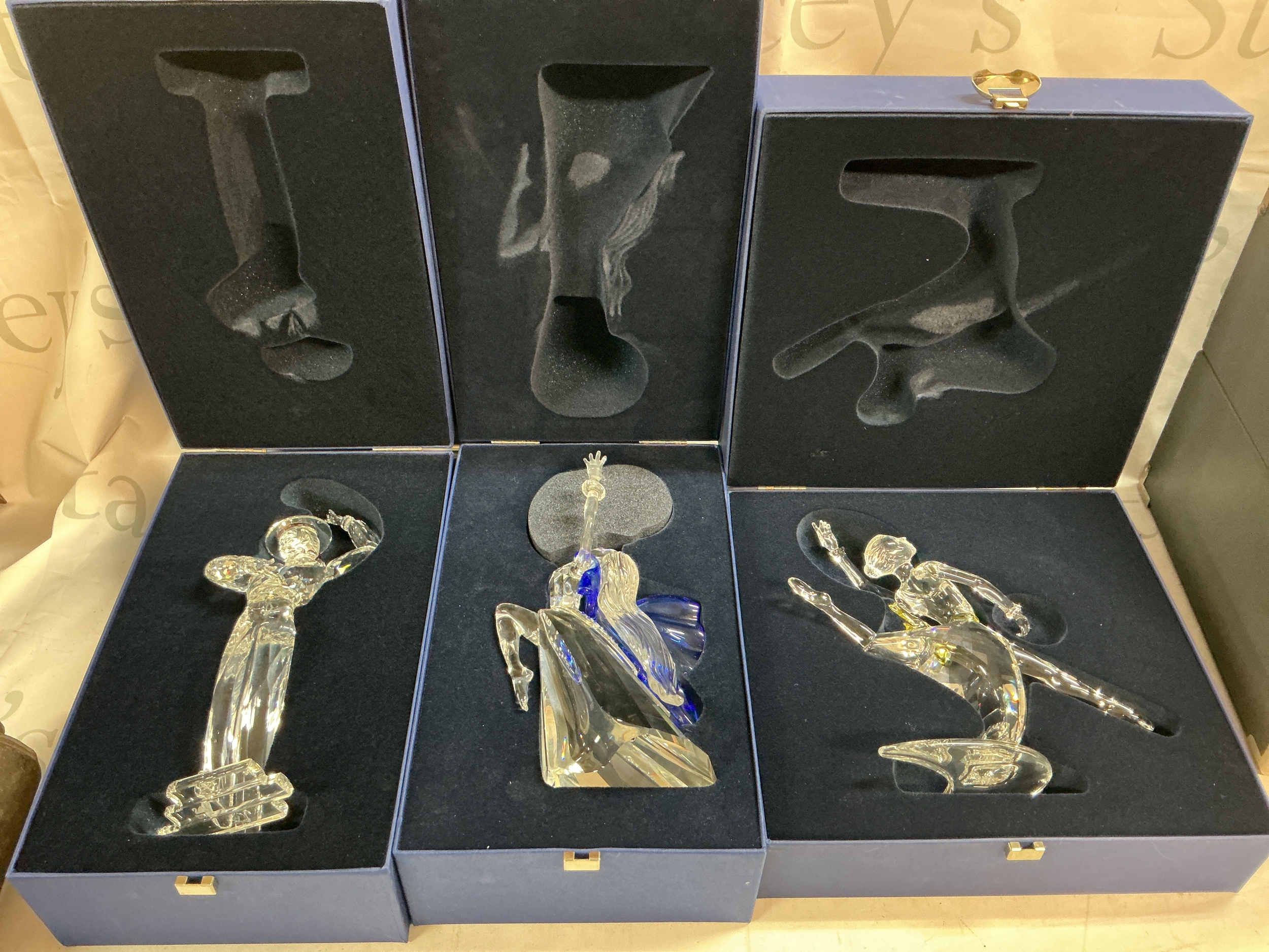 Three magic of dance Swarovski figures 