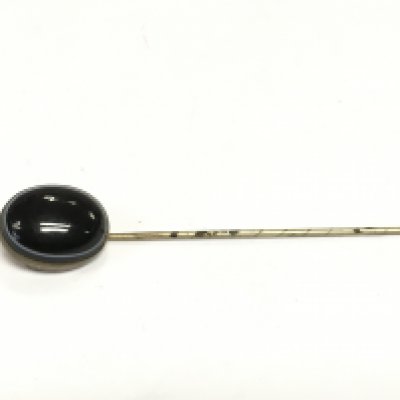 A banded agate stick pin. Shipping category A.