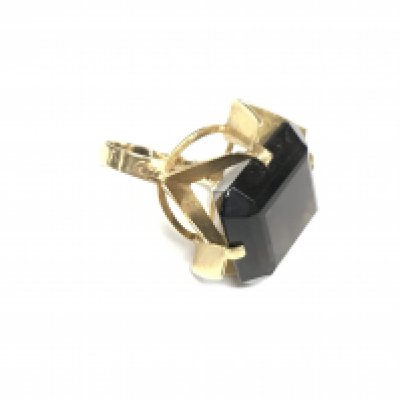 A 9ct gold cocktail ring, approx 9g and approx size K. Shipping category A.