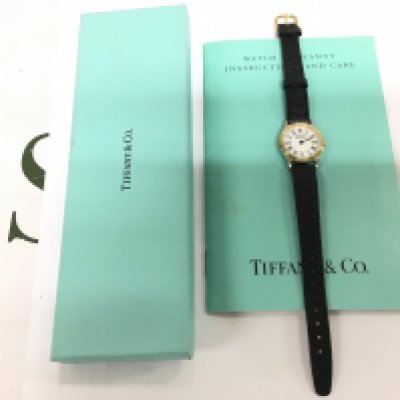 A boxed Tiffany & Co ladies watch. Shipping category A.