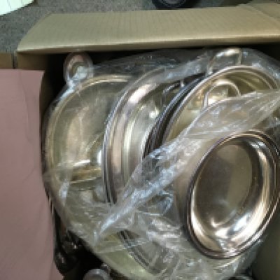 A Collection of plated ware including P+O wares .