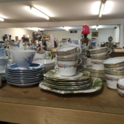 A collection of Royal Albert Sorrento, Crown Staffordshire, Lawleys cups and saucers. This lot cannot be posted