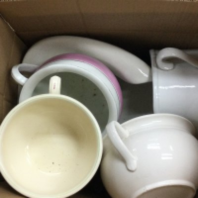 A collection of chamber pots.