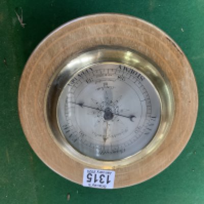 A Nagretti & Zambia compensated barometer. 21cm.