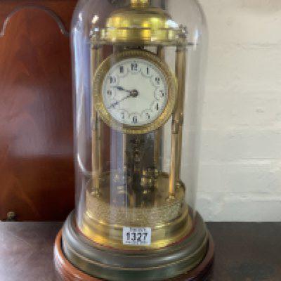 A vintage domed topped anniversary clock. 44cm.