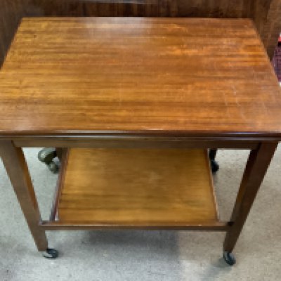 A small folding trolley/card table. 65cm x 45cm x 62cm