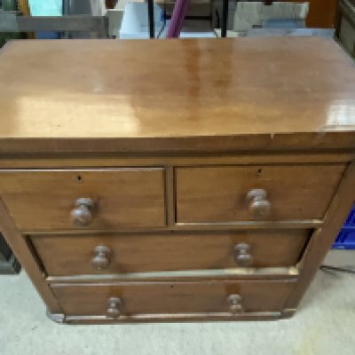 A Victorian chest of drawers