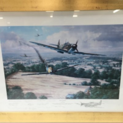 A limited edition signed print multi signatures High Summer by Anthony Saunders dimensions 78x60cm. This lot cannot be posted