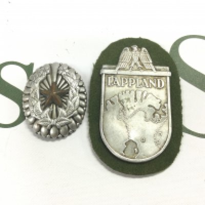 Two WW2 military badges comprising a German and an Imperial Japanese example. Shipping category A.