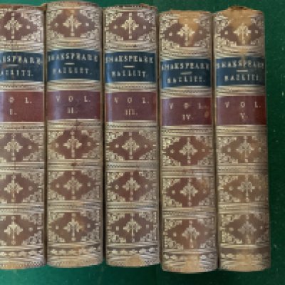 Complete works in 5 volumes The dramatic works of William Shakespeare from the text of Johnson, Stevens and Reed Edited by William Hazlitt