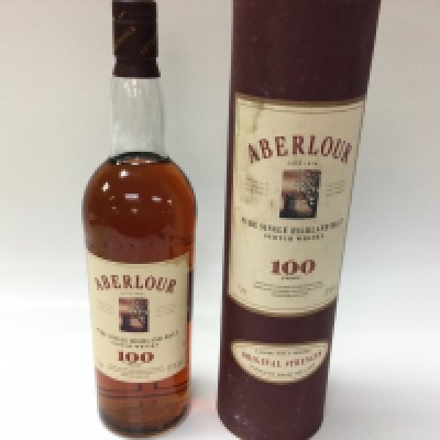 Aberlour 100 proof single malt whisky. 1 litre sealed and boxed.