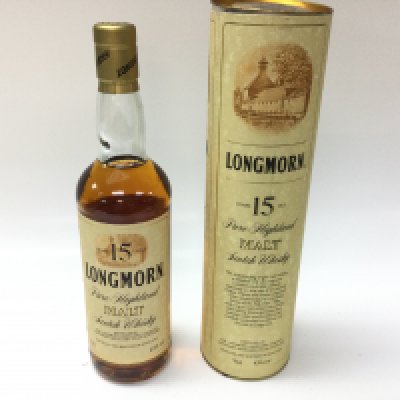 A bottle of Longmorn 15 years whisky. 700ml sealed and boxed.