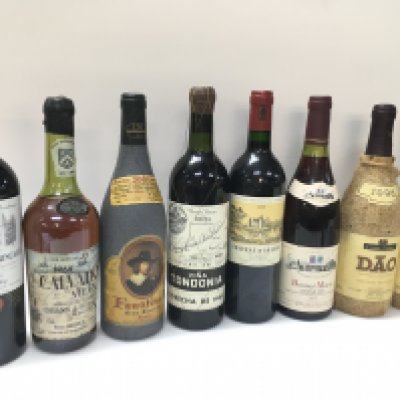A collection of wines including Chateau Trincaud 2001, 1966 Calvados Vievx, Faustino I 2001, Vinos Finos De Rioja Vina Tondonia 1985, Chateau D'Agassac 1995, Bonnes Mares Grand Cru 1973, Caves Velhas Dao 1995. This lot cannot be posted
