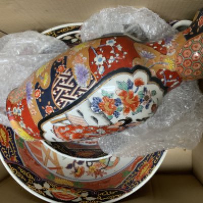 3 boxes of various ceramics and odds.