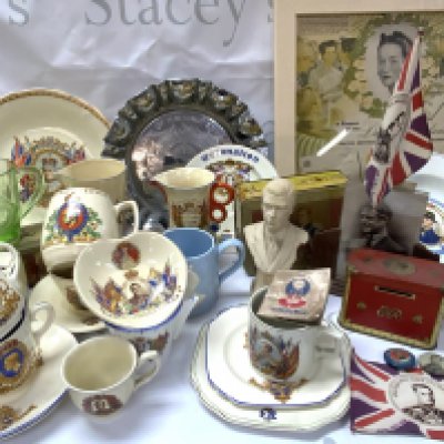 A Collection of Edward VIII coronation Cermaics and ephemera including a Sunday Express H.R.H The Duke of Windsor Abidication Speech recorded by Leslie Mitchel