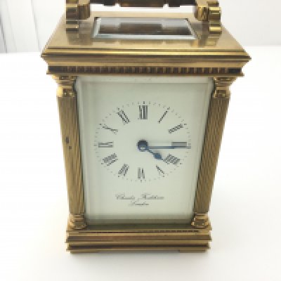 A Charles Frodsham carriage clock. Not seen running.