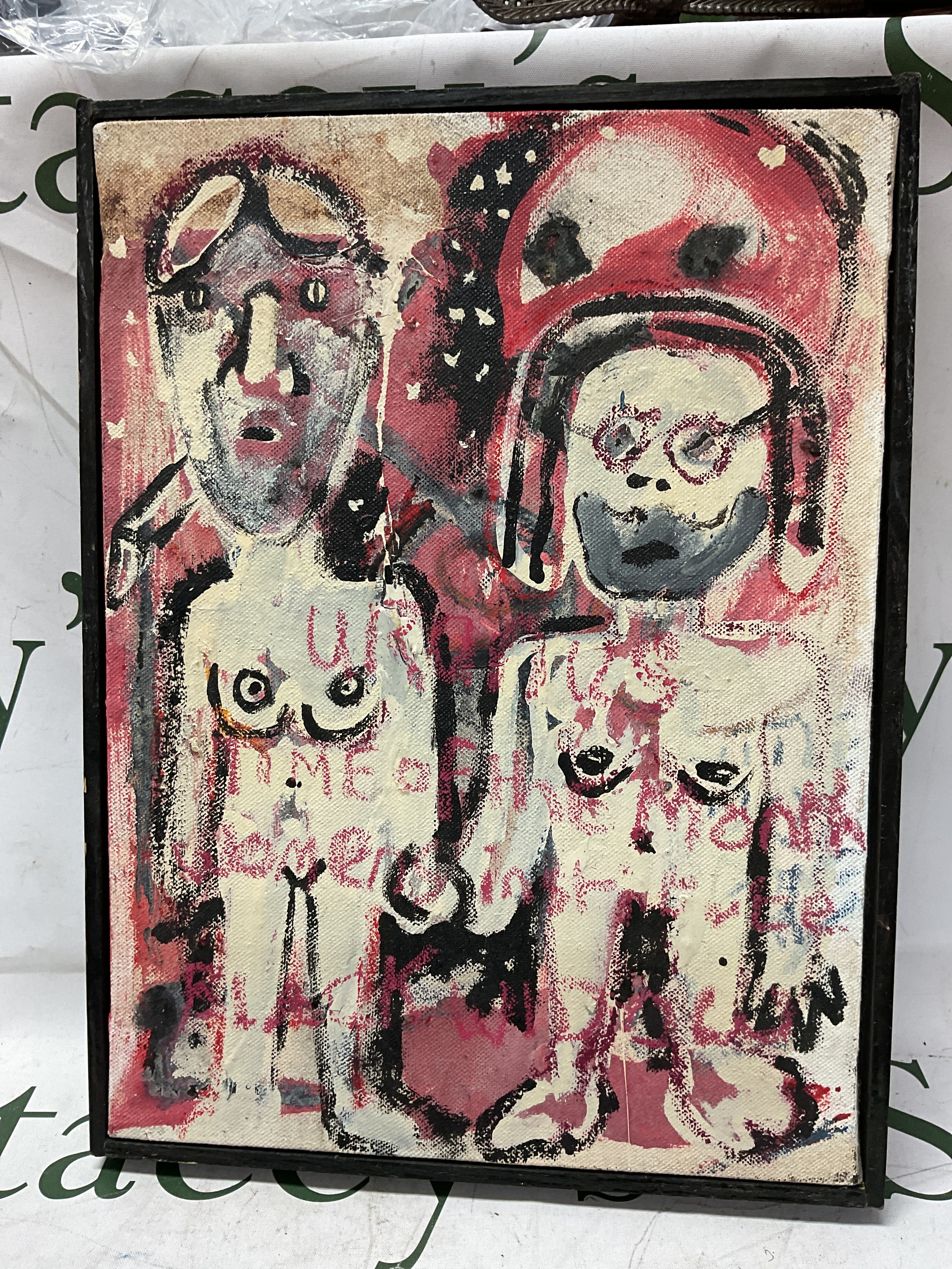 Joel S Dickens (1974-), "Uranus time of the Monk", 34 cm x 26 cm.