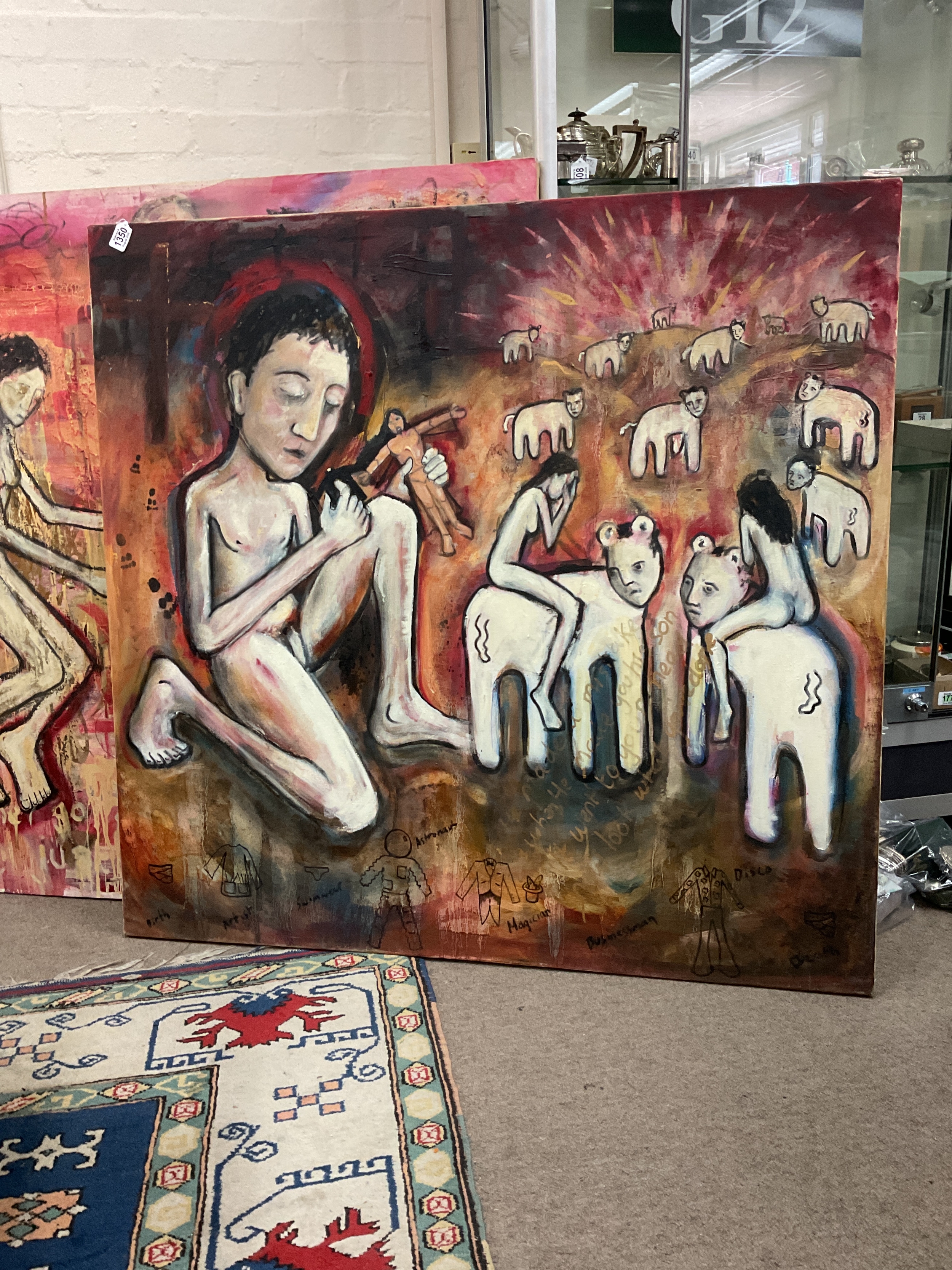 Joel S Dickens (1974-), "He made a mistake when he made you his son". 117 cm x 122 cm.