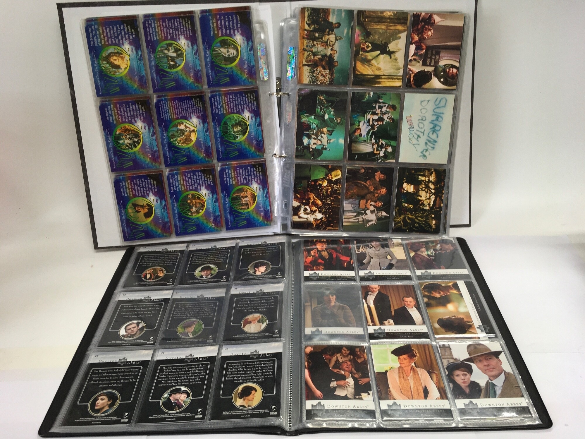 Twelve albums of collectors cards on various subjects including WW2, TV series etc.
