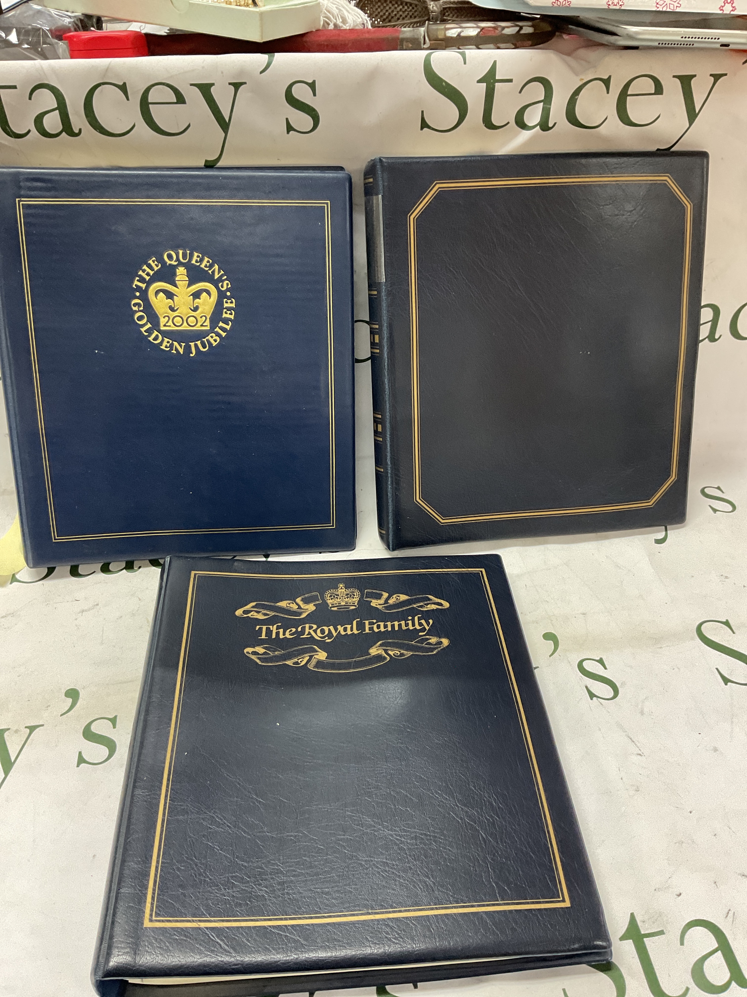Three albums of QEIIR stamps to include FDC and Coin Covers.
