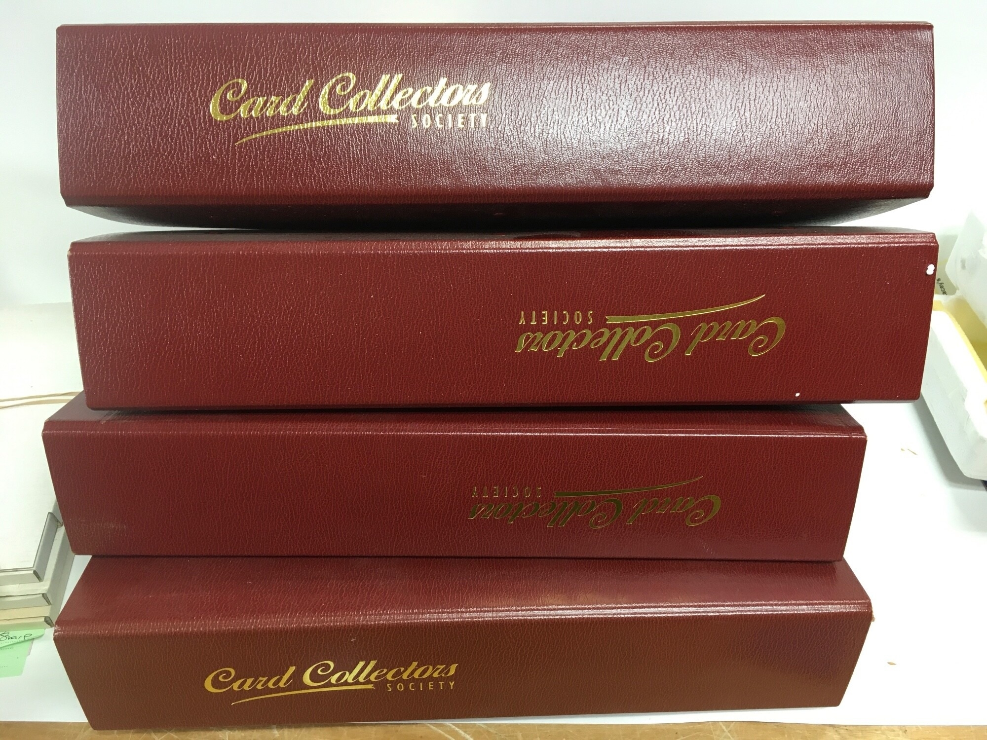 A collection of card collectors society albums. NO RESERVE