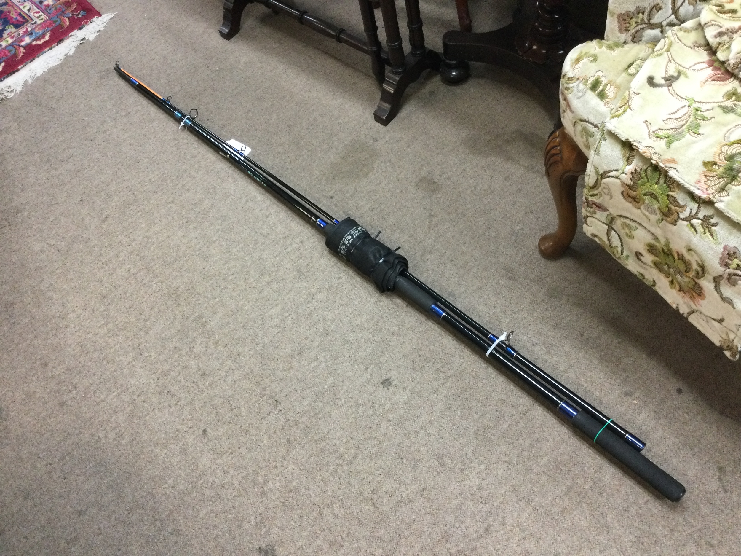 A Storm Atlantic 11ft bass rod casting weight 2-4oz in excellent condition 